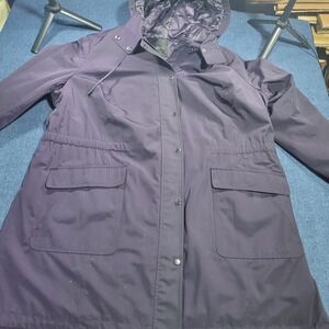 Talbots Woman Purple Hooded Parka Jacket Thinsulate Insulation 2X